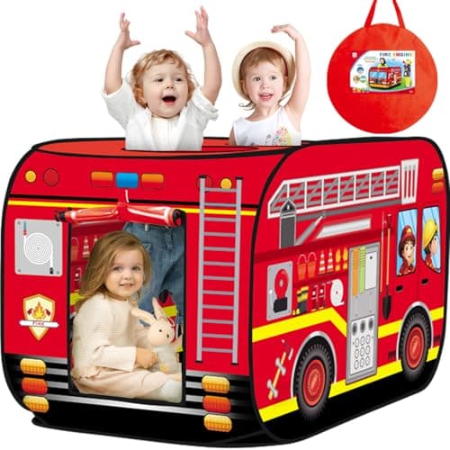 Britik Toys for 3-8 Year Old Boys Pop Up Truck Car Tent Kids Play Tent