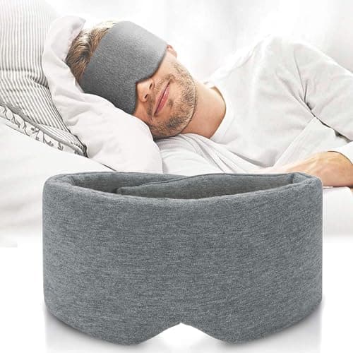 FRESHME Handmade Cotton Sleep Mask Upgrade Light Blocking Sleeping Eye Mask