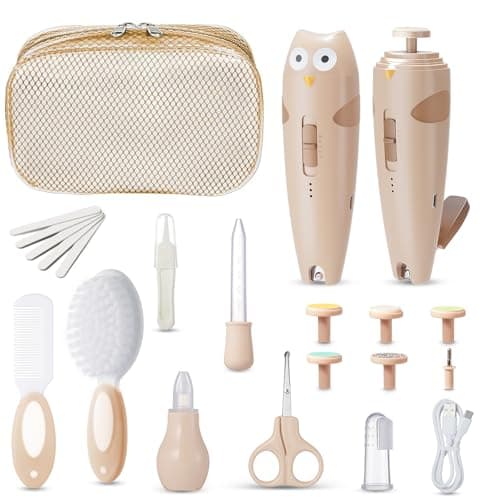 Lictin Baby Healthcare and Grooming Kit,26 in 1 Baby Nail File Electric Set