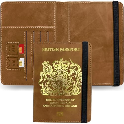 REPEAK RFID Passport Wallet – British Passport Cover with Card Slots