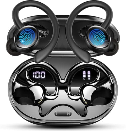 Wireless Earbuds Bluetooth 5.4 Sports Earphones with Earhooks for Running