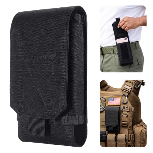 Urvoix Black Army Camo Bag For Mobile Phone Belt Pouch Holster Cover Case Size L
