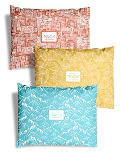 PACKD Prepaid & Prelabeled Shipping Bags for Clothes, Laundry, & Overflow - Waterproof, Tear-Resistant, Tamper-Sealed, Lightweight, Folds Flat Travel Packaging Bags - 3-Pc Bundle, 15" x 19"