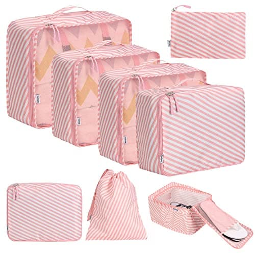 BAGAIL Packing Cubes for Suitcase 8 Set, Lightweight Luggage Packing Organizers Packing Cubes for Travel Accessories
