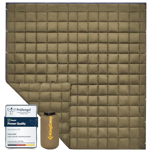 KingCamp Camping Blanket, Oversized Warm Multifunctional, 213×203cm