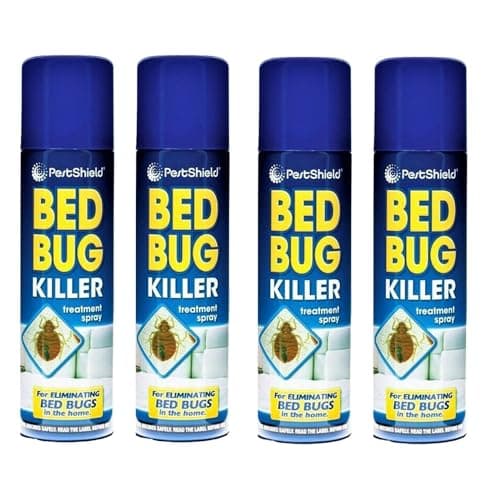 YSAMAX Bed Bug Killer Spray, Perfect for Eliminating Bugs, Ideal for Mattresses, Carpet, Bedding, and Furniture, Bug Treatment Spray, Long-Term Protection, 200ml, (4 Pcs)