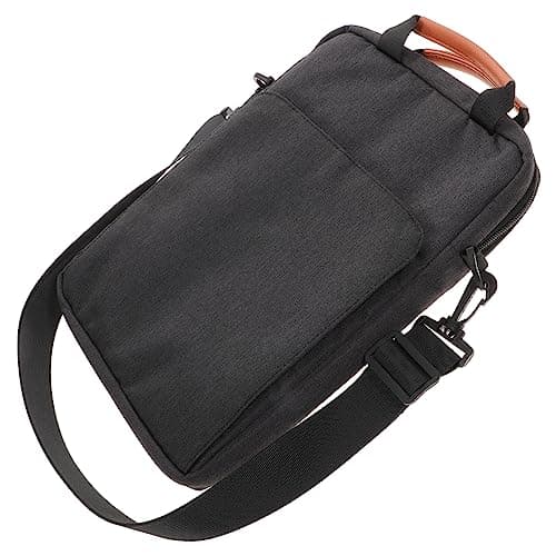 Lurrose Laptop Sleeve Tablet Case Portable Shockproof Sleeve with Adjustable Strap for 13.3" Tablet and Laptop Lightweight Polyester Bag for Travel and Commuting in Charcoal Gray