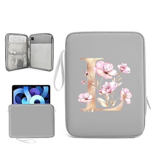 Initail 9-11 Inch Tablet Sleeve Bag for Men & Women,Portable Ipad Carrying Case, Ipad Bag for Daily Work Travel Ipad Accessories for Gift (GR-L)