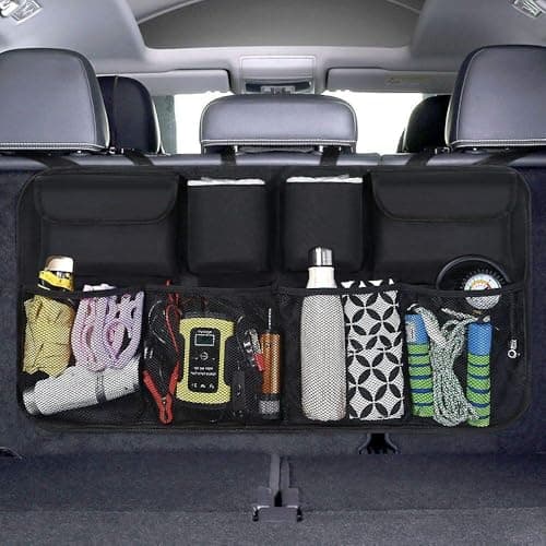 URAQT Car Boot Organizer,Car Storage Organiser, Back Seat Storage Bags 3 Adjustable Straps Foldable Cars Trunk Grocery Organizer Bags, Cars Interior Accessories for SUV, Truck, Van, Lorry