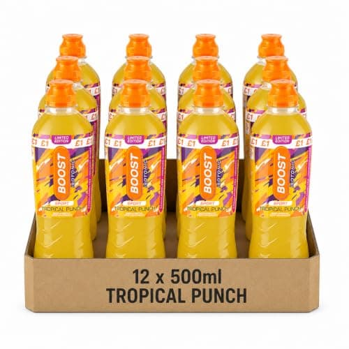 Boost Isotonic Sport Tropical Punch Limited Edition, 500ml, Pack of 12 Bottles