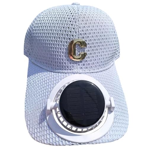 Sun Protection Cap with Solar Fan, Breathable Mesh Brim for Outdoor Couples,Solar-Powered Fan | Breathable mesh | Extended Brim | Sunscreen Shade for Summer Hiking & Travel Grey