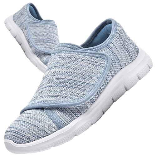 Aocase Slip On Loafers Trainers Orthopaedic Trainers Leisure Mesh Breathable Sandals Orthopaedic Diabetic Walking Shoes Outdoor Sports Shoes Comfortable Running Shoes Slippers,Blue,35/225mm