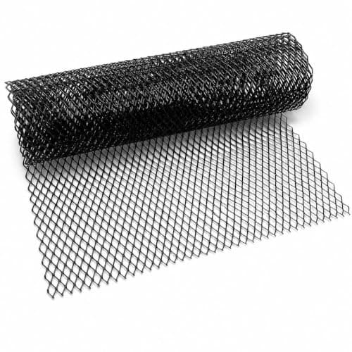 100x30cm Black Aluminium Alloy Mesh, Universal Automotive Grille Net for Car Bumper Hood Vent, Durable Black Mesh Screen for Vehicle Opening Body Kit