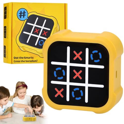 3-in-1 Electronic Tic Tac Toe Toy, Electronic Tic Tac Toe Bolt Game(Yellow)