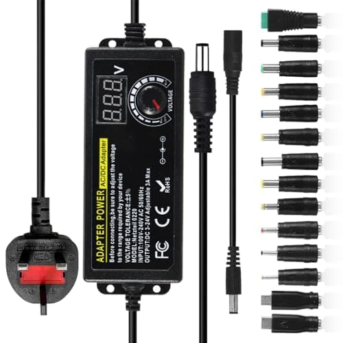 Universal Power Supply,3V~24V 3A 72W Adjustable Variable Adapter Charger