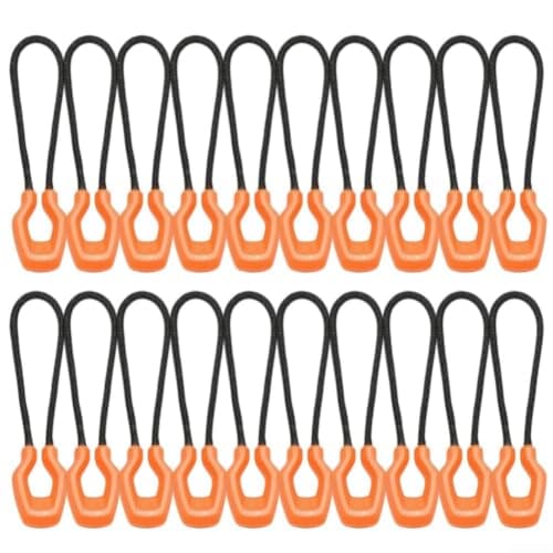 Luminous Zipper Pulls Replacement Cord, 20 Pack Glow in Dark Zipper
