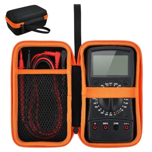 Hard Carrying Case for Klein Tools MM400 / MM325 / MM300 Digital Multimeter, Black EVA Waterproof Voltmeter Storage Bag Multi Tester Protective Travel Box with Mesh Pocket