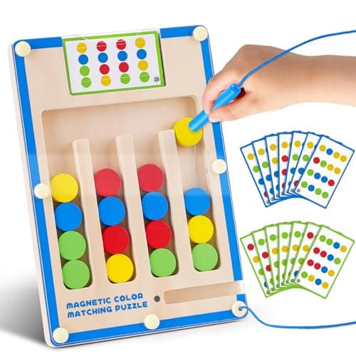 Montessori Toys for 3 4 5 6 Year Old Boys, Kids Magnetic Maze Puzzle Games