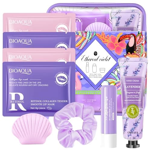 Gifts for Women Skincare set 12 Pcs,Fragrance Mist,Body Cream,Shower Gel,Hand Cream,Lip Balm,Eye Mask,Soap,Hair Tie,Vegan and Cruelty-Free,Travel Friendly Hydration Kit