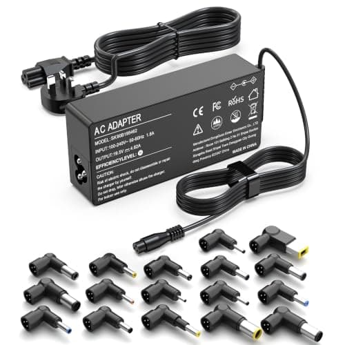 FUDCOCWN 90W Universal Laptop Charger UK AC Power Adapter