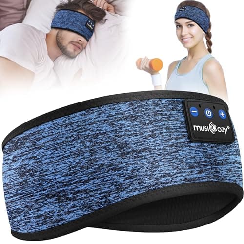 MUSICOZY Sleep Headphones Headband Soft Headphones for Sleeping & Sport