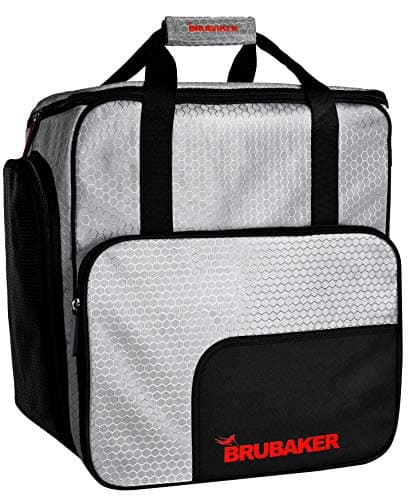 BRUBAKER SuperTec Ski Boot Bag Helmet Bag Backpack with Shoe Compartment - Silver Red