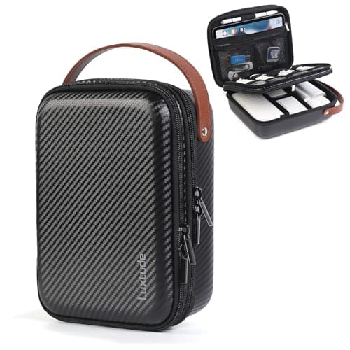 Luxtude Electronics Organizer Travel Case for Chargers and Cords