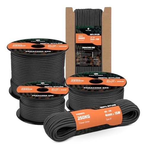 Kamu Synber 550 Paracord 4mm 10m Type III 7 Strands Nylon Rope Cord