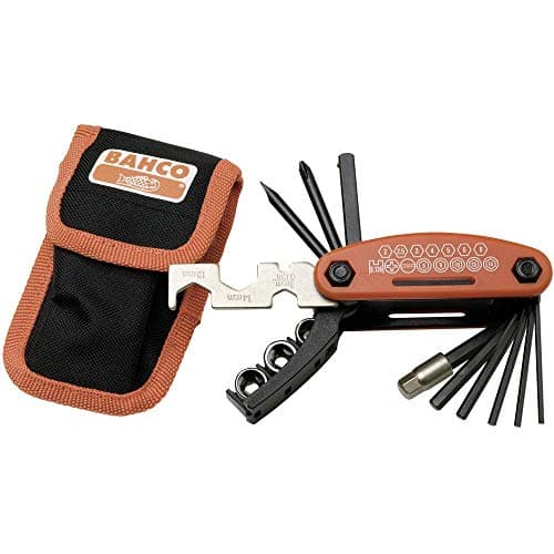 Bahco Multi Bike Pocket Tool, Compact Multi‑Function Repair Tool with Essential Bits and Fold‑Out Design for On‑The‑Go Adjustments and General Bike Maintenance