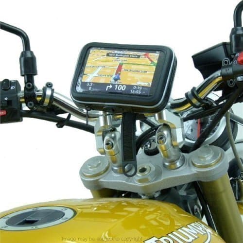 BUYBITS 6inch Extra Widescreen GPS SatNav Strap Motorcycle Mount (sku 16401)
