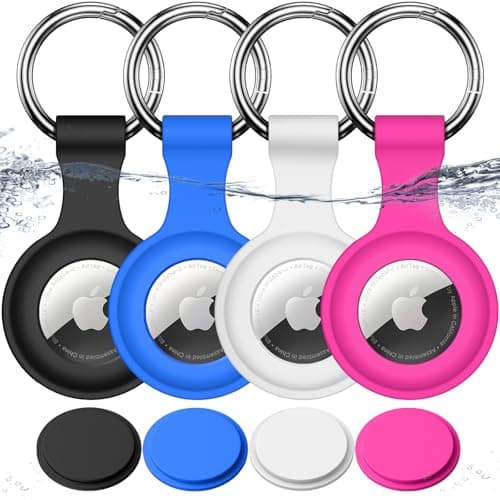 Joremx for AirTag Holder Keyring, for AirTag 2nd/1st, 4 Pack
