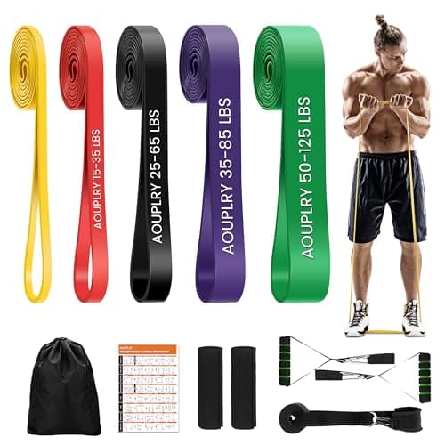 Resistance Bands Set, Exercise Band with Door Anchor for Men & Women