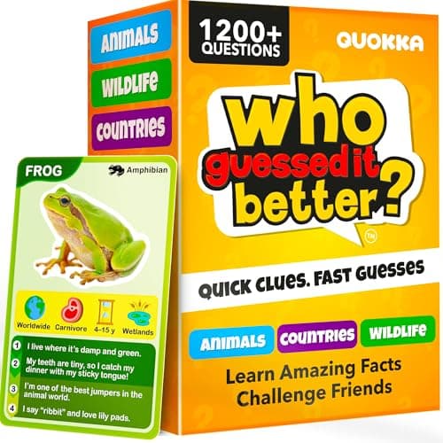 Quokka Kids Card Games for 6 8 Year Olds - Educational Games for Families