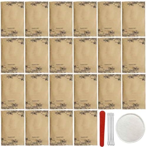 30Pack Luxury Individually Wrapped Disposable Travel Makeup Removal Kit; Hygiene Face Cleansing Vanity Set for Daily Facial Cleansing and Exfoliating; Hotel Amenities Kit;Ideal for Home and Travel