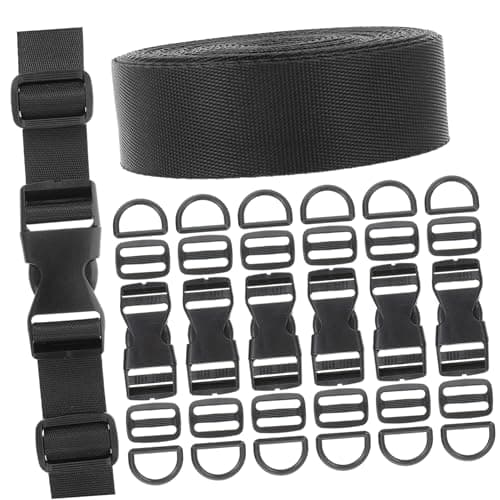 Homoyoyo Nylon Strap Kit Adjustable Quick Release Buckles for Bag Accessories for Backpack and Travel Luggage Repair