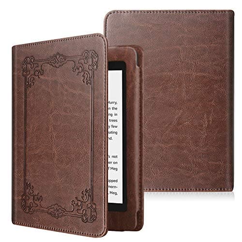 FINTIE Folio Case for 6" Kindle Paperwhite 10th Gen 2018, Vintage Brown