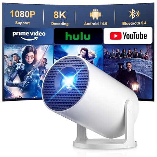 Salange HY300PRO+ 2026 Mini Projector with WiFi6 Bluetooth5.4,Built-in Apps