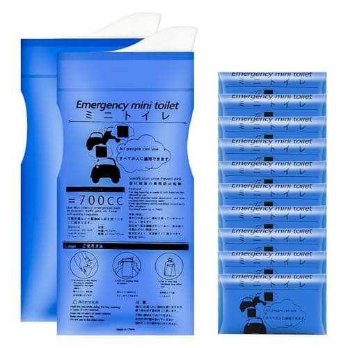 6 Pcs Portable Urinal for Women Men, 700 ml Urine BagsPee Bags, Emergency Toilet Vomit Bags for Travel Urinals, Portable Camping Toilet Bags with Gel for Traffic Jam Hiking Camping Adults Pregnant