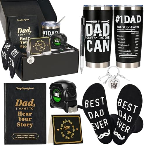 Rilcn Dad Birthday Gifts from Daughter Son, Funny Gift Set for Christmas