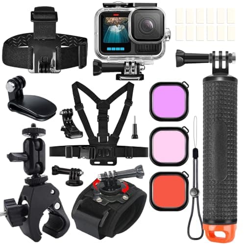 ShipeeKin Accessories Kit for Gopro 13 12 11 10 9 Waterproof Hosing Case