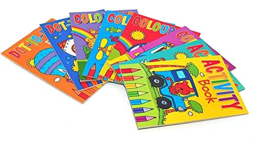 Sixstore Mini Colouring Books for Kids, A6, 8 Pack