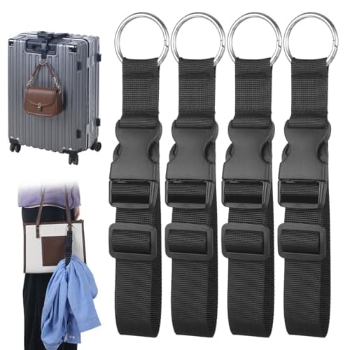 4 Pcs Add a Bag Luggage Straps for Suitcases Jacket Gripper Strap
