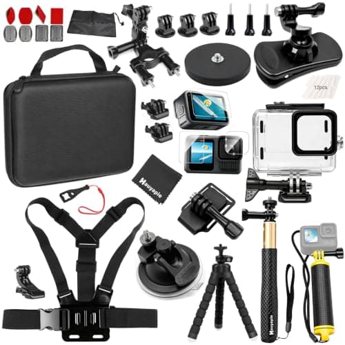 Hauyapie Accessories Set for Go Pro 13/12/11/10/9 Camera YP06