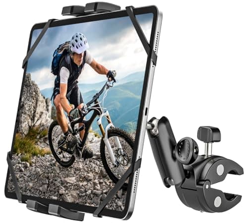 Motorcycle Bike Tablet Holder, Bicycle Boat Stroller Gym Treadmill Mount