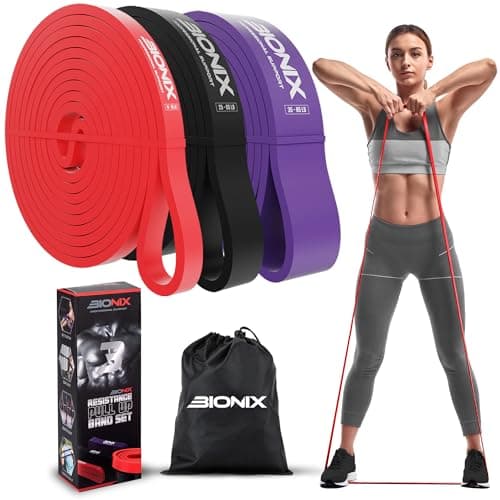 Bionix Pull Up Band, Resistance Bands Set Exercise Bands Calisthenics - 3PC