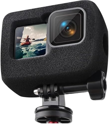 Wind Protection Windproof for Action Camera, Noise Cancelling Sponge Protection, Compatible with GoPro Hero 12/11/10/9