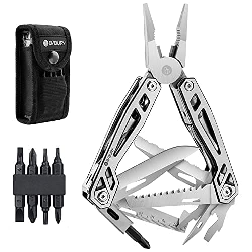 BIBURY Multitools,Multi-Tool Pliers with Rope Cutter,Can Opener,Screwdriver