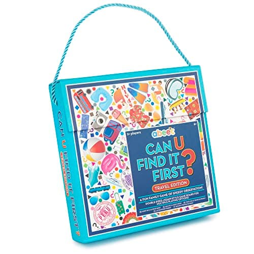 abeec Can U Find It First Travel Edition - Travel Games for Kids & Adults - Bingo Game - Board Games for 6+ Year Olds
