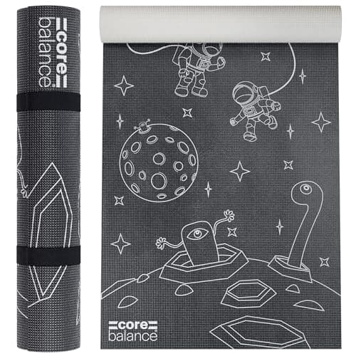Core Balance Kids Yoga Mat, 152cm x 60cm, Space Pattern