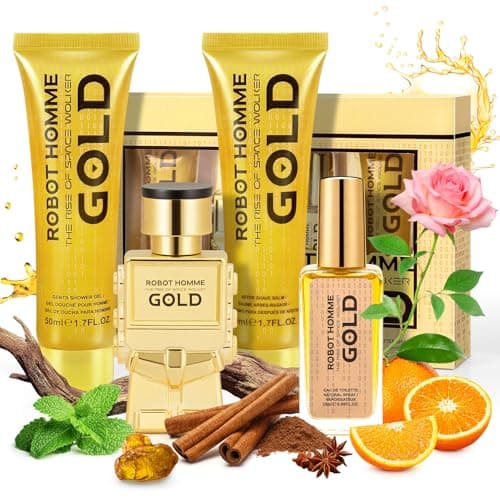 Men’s Luxury Skincare & Perfume Gift Set, Includes Mens Aftershave Balm, Perfume, Showel Gel, Men’s Travel Face Care & Fragrance Kit, Gifts for Teen Boys Men Birthday Valentines Day Christmas